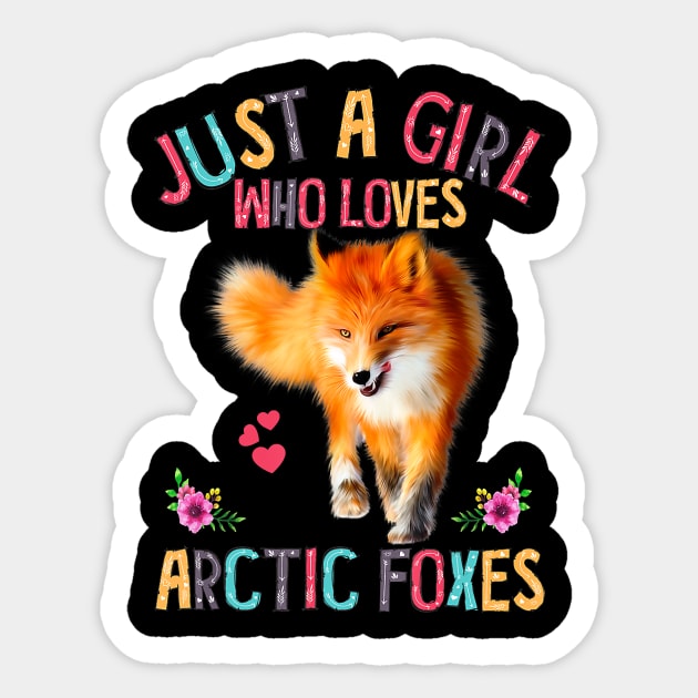 Just A Girl Who Loves Arctic Foxes Sticker by JaydeMargulies